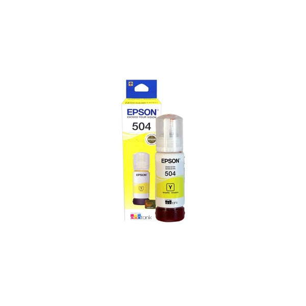 Botella de tinta Epson T504 Amarillo 70ml