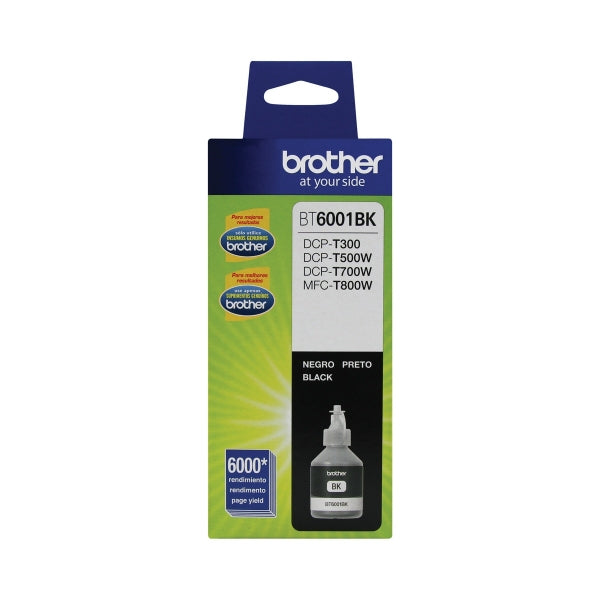 Botella de tinta Brother negro 600 páginas