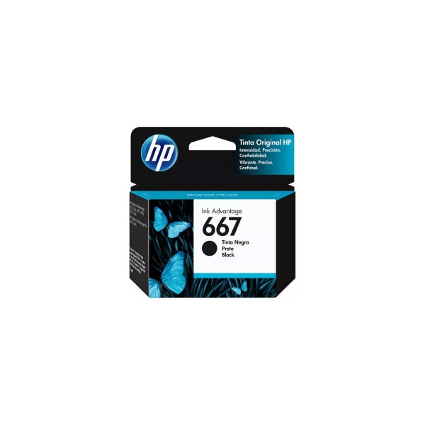 Cartucho de tinta HP 667 Negro 120 paginas